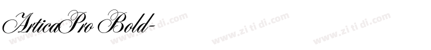 ArticaPro Bold字体转换